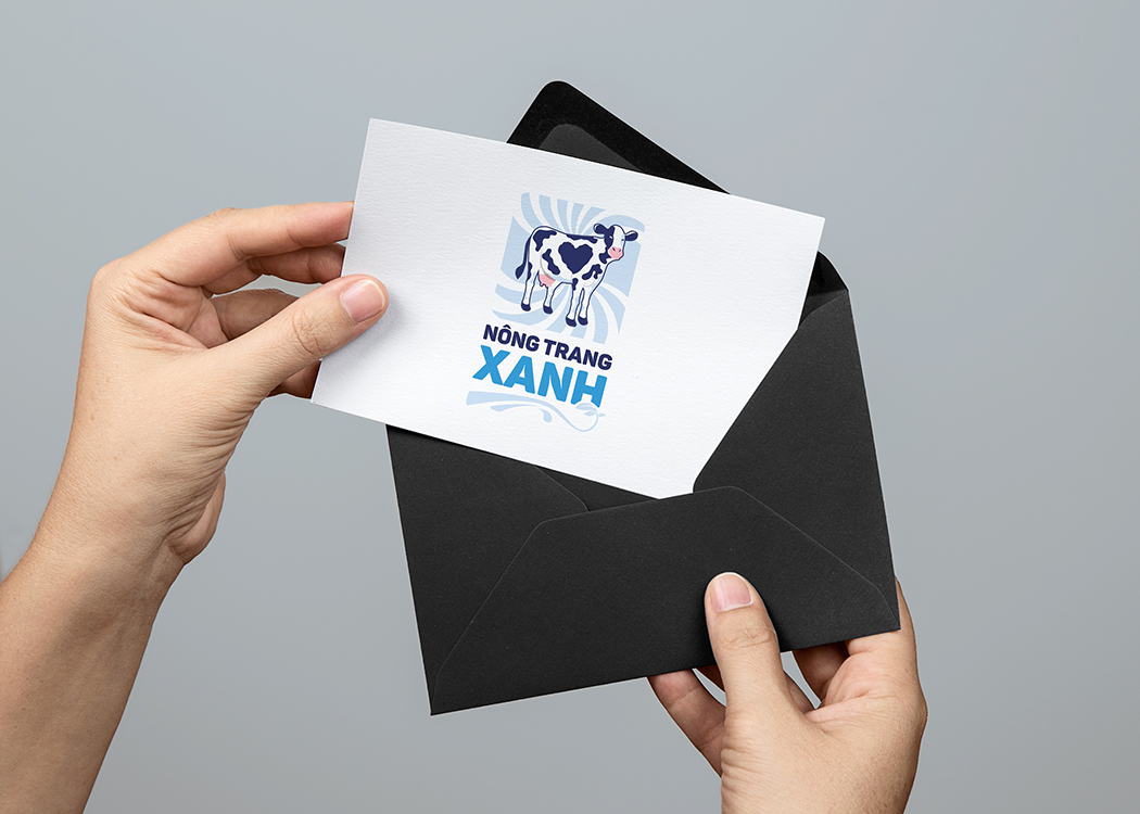 NÔNG TRANG XANH - Thiết kế logo thương hiệu sữa tươi Nông Trang Xanh